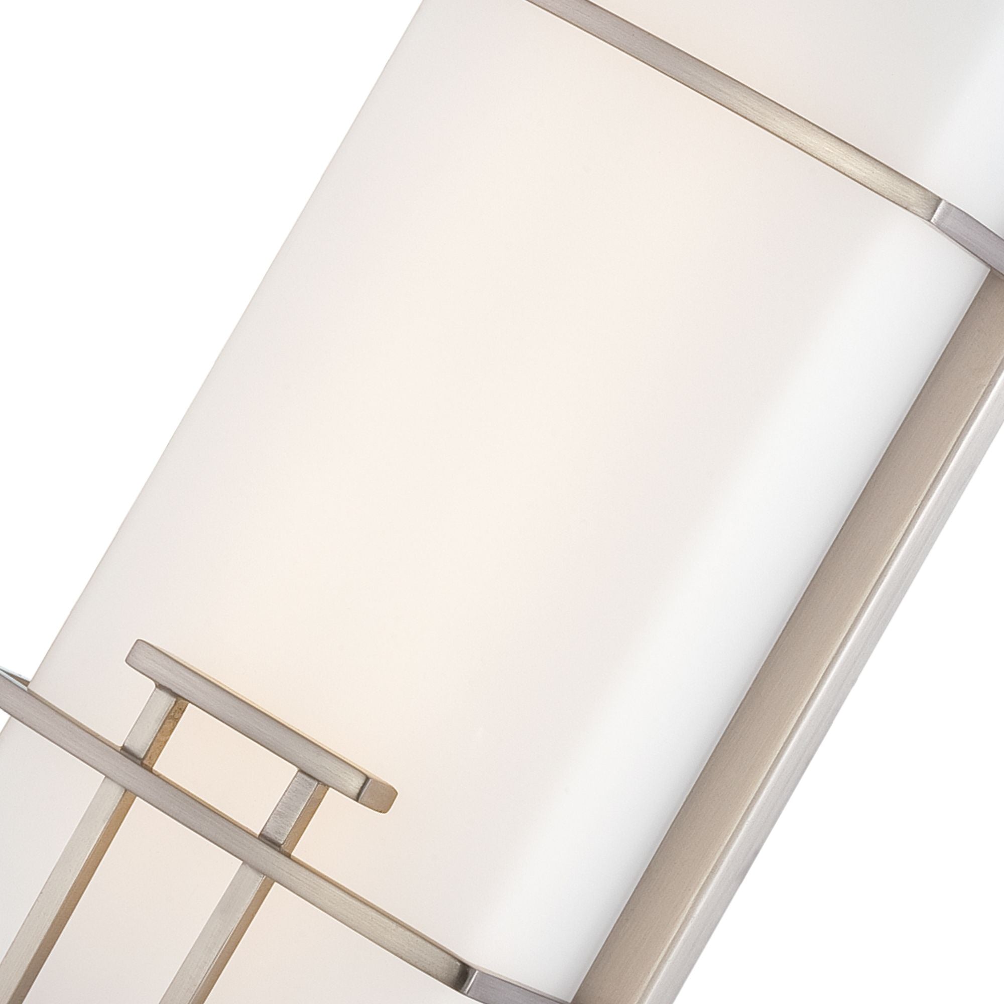 George Kovacs Wall Sconce, 12 in. Height, Brushed Nickel with Etched Opal Glass