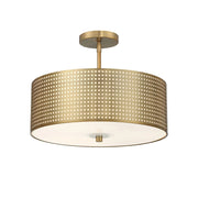 George Kovacs - George Kovacs Grid 16" Semi-Flush Mount | Bees Lighting