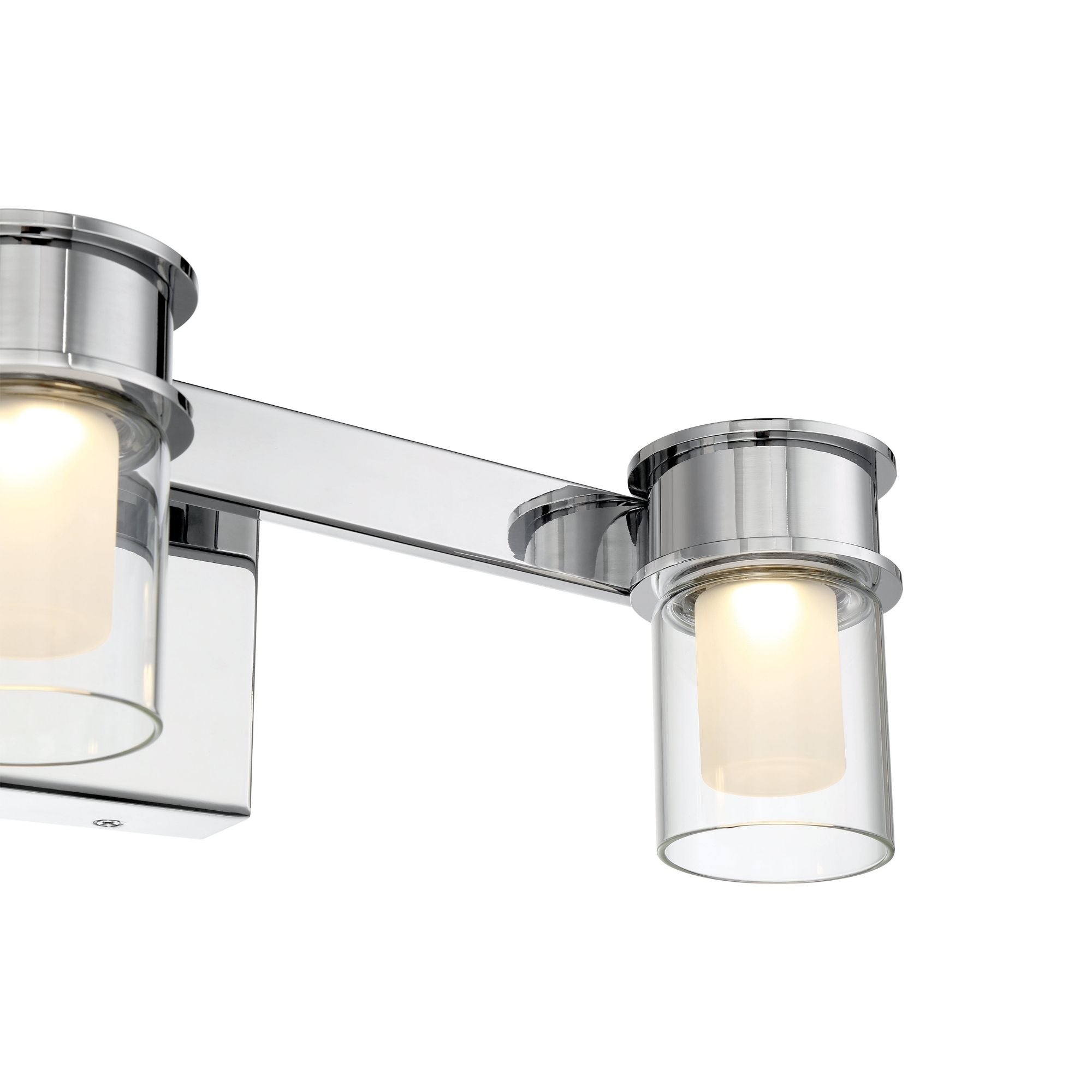 George Kovacs Herald Square 30 in. 4-Light Bathroom Vanity Light, Chrome with Clear Glass