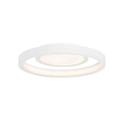 Knock Out 14" LED Flush Mount, White Finish
