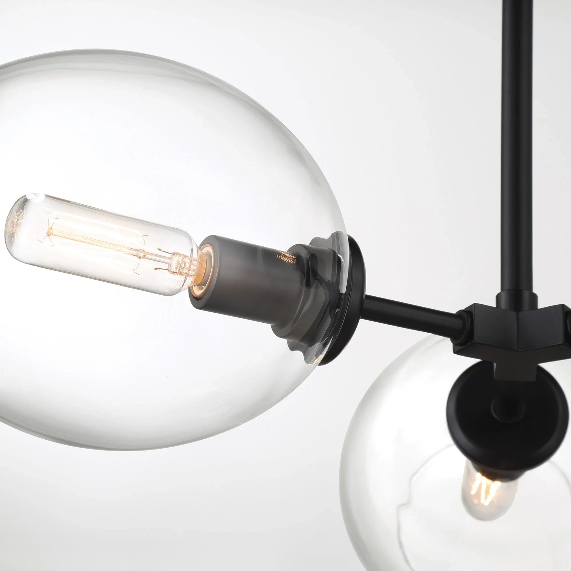 Nexpo 19" 3-Light Semi-Flush Mount, Coal Finish