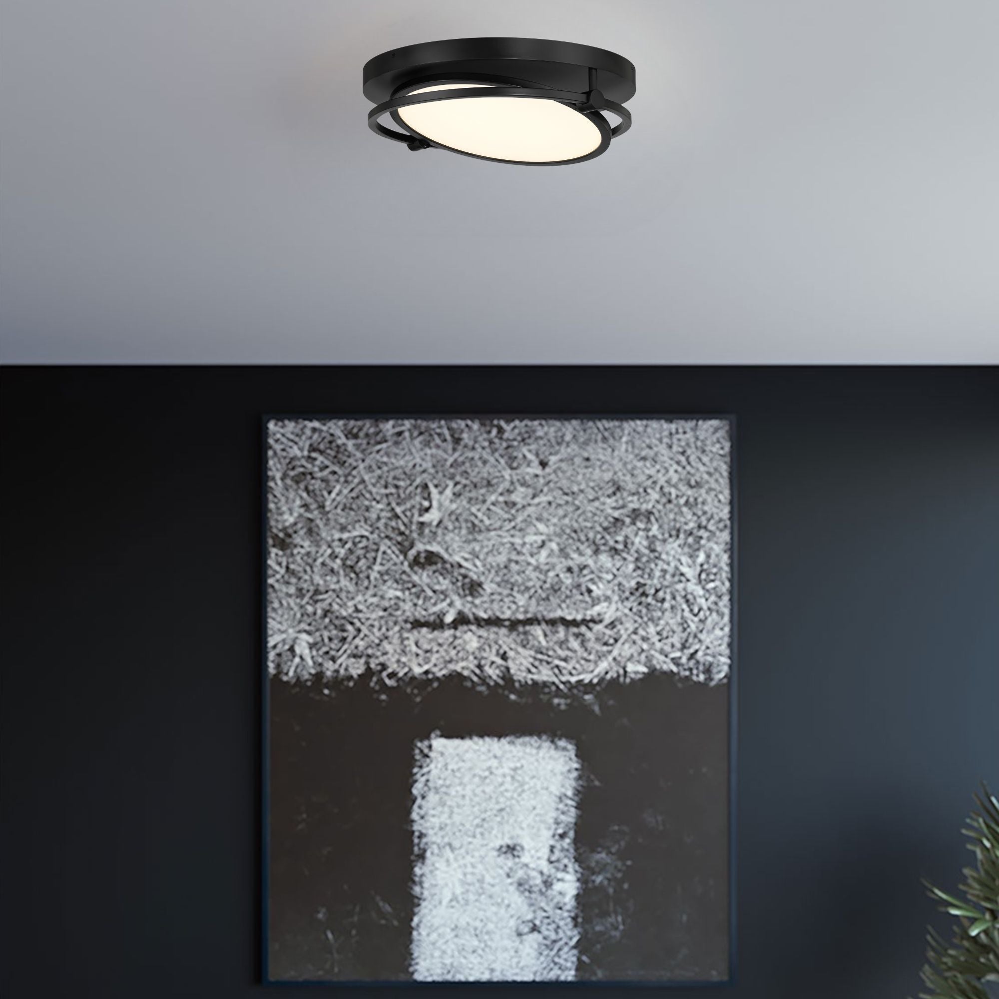 Studio 23 17" LED Flush Mount, Coal Finish