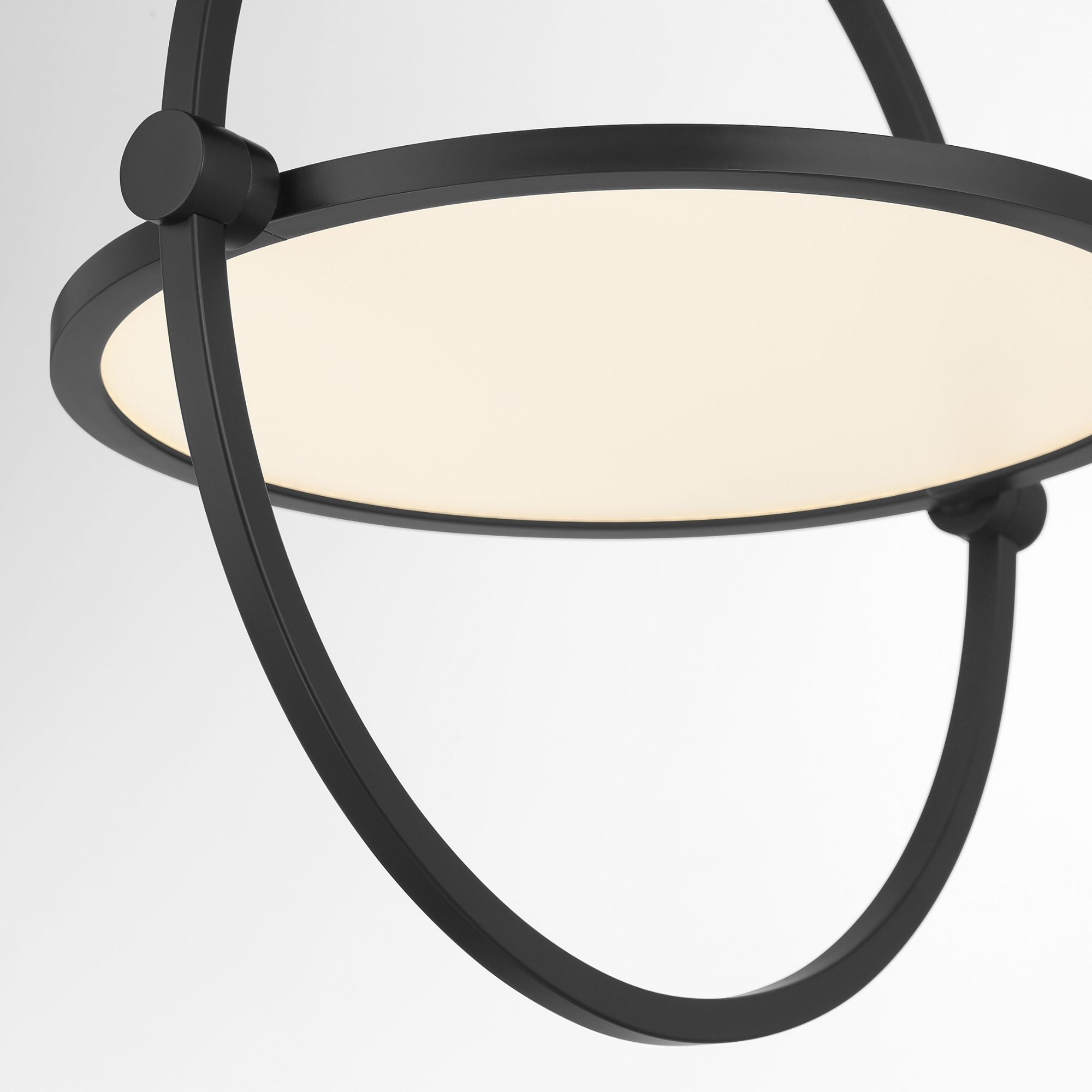 Studio 23 19" LED Semi-Flush Mount, Coal Finish