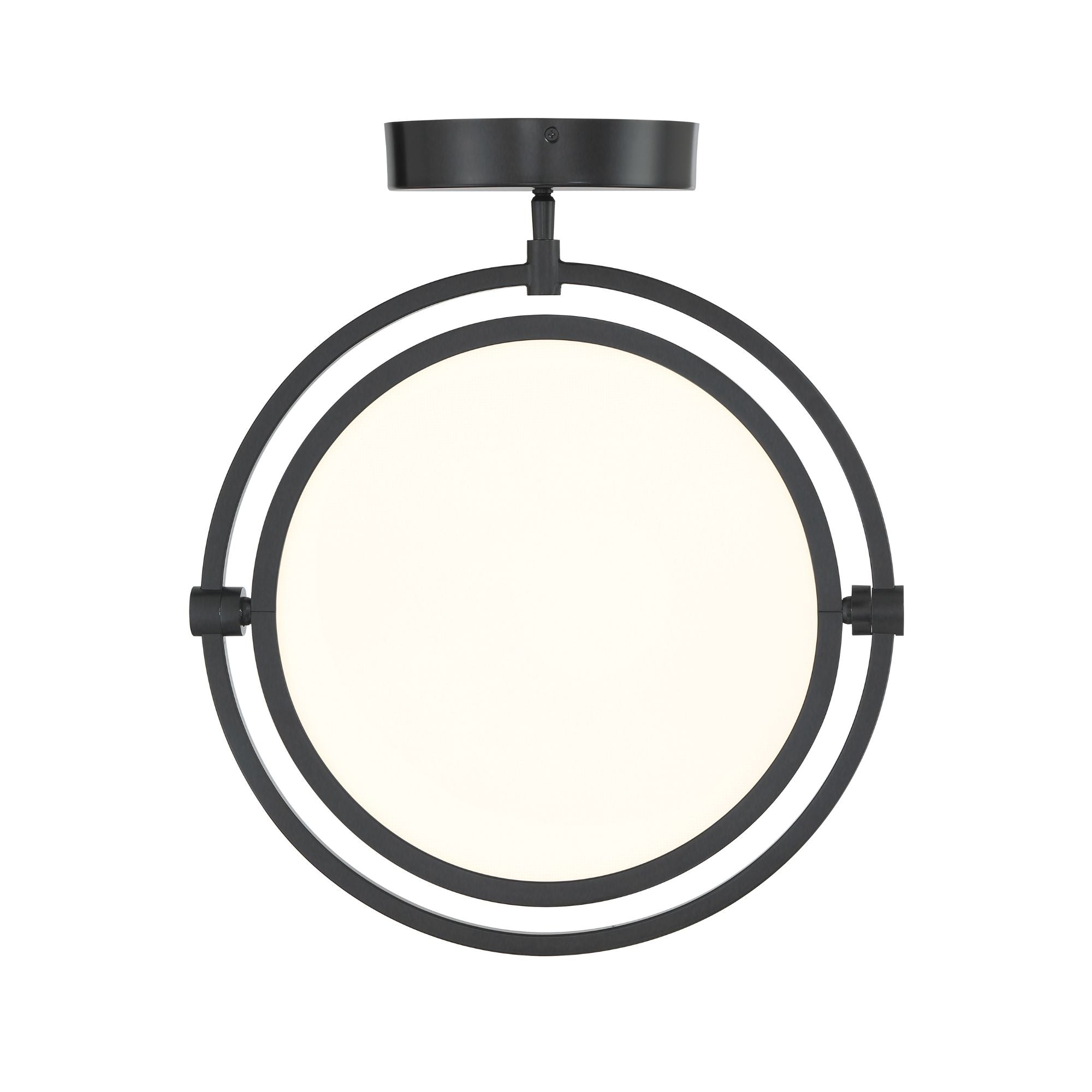 Studio 23 19" LED Semi-Flush Mount, Coal Finish