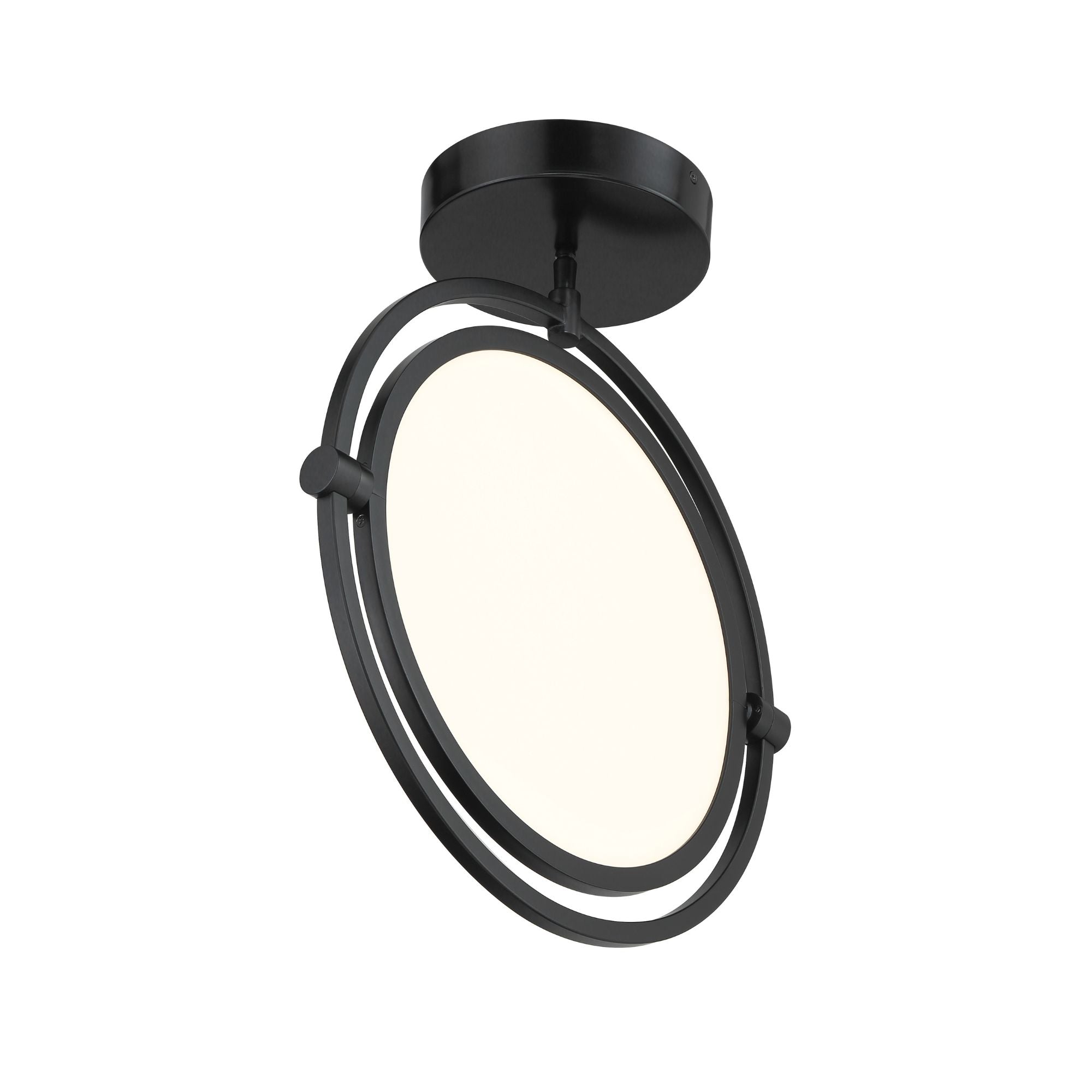 Studio 23 19" LED Semi-Flush Mount, Coal Finish