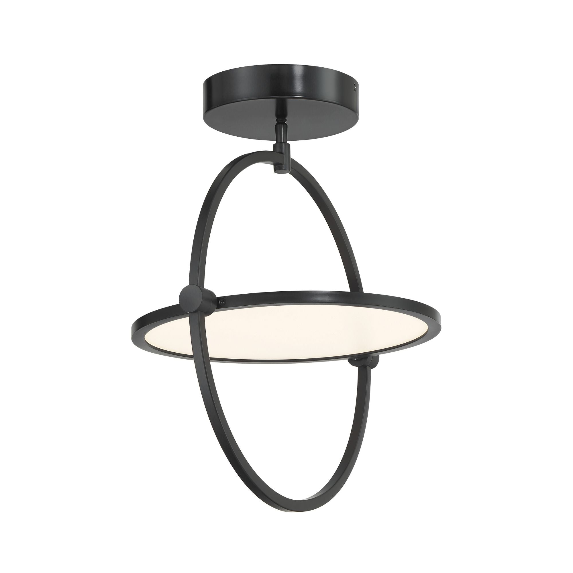 Studio 23 19" LED Semi-Flush Mount, Coal Finish