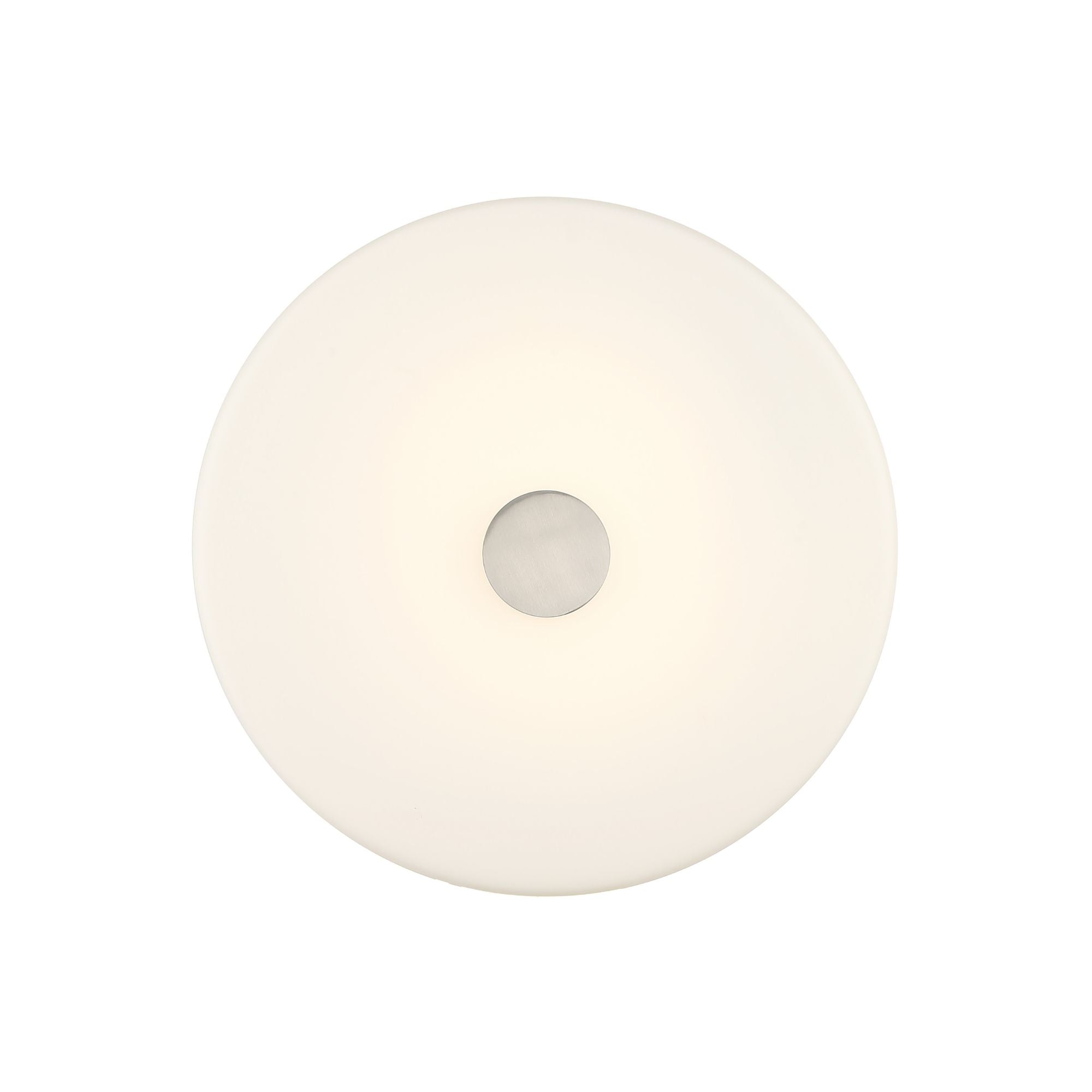 Tauten 12" LED Flush Mount, Coal & Brushed Nickel Finish