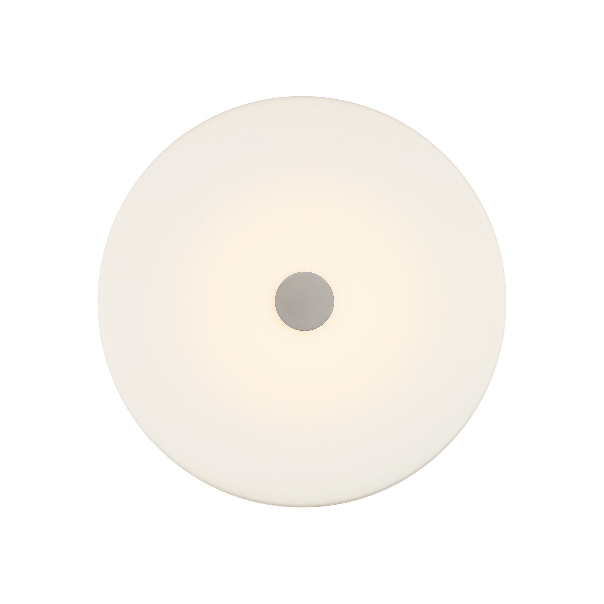 Tauten 15" LED Flush Mount, Coal & Brushed Nickel Finish