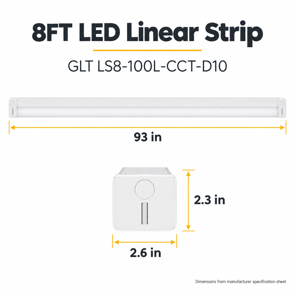 GLT LS8 dimension graphic