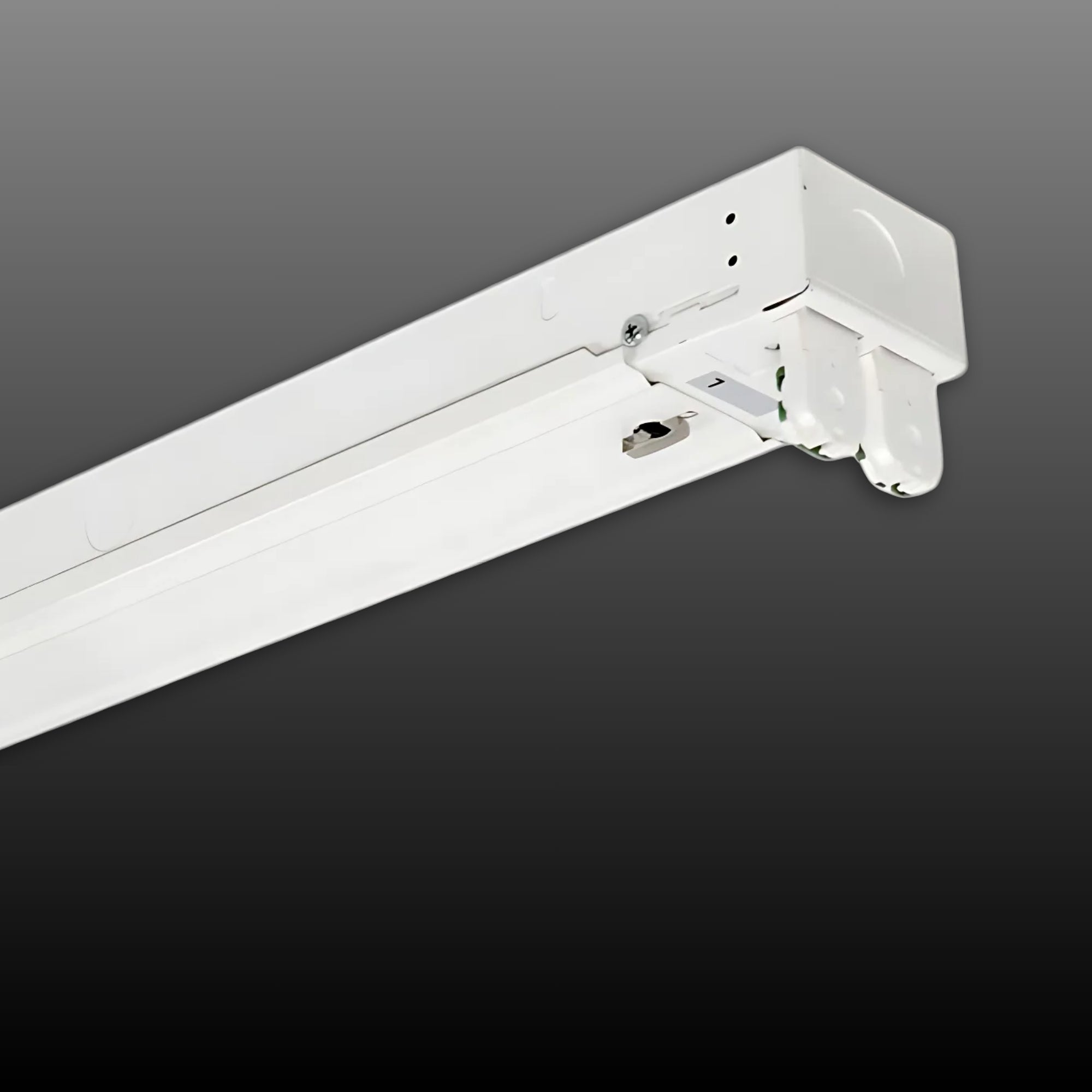 2ft LED Tube Ready Strip Fixture, 2-Lamps Type-B T8 Ballast Free