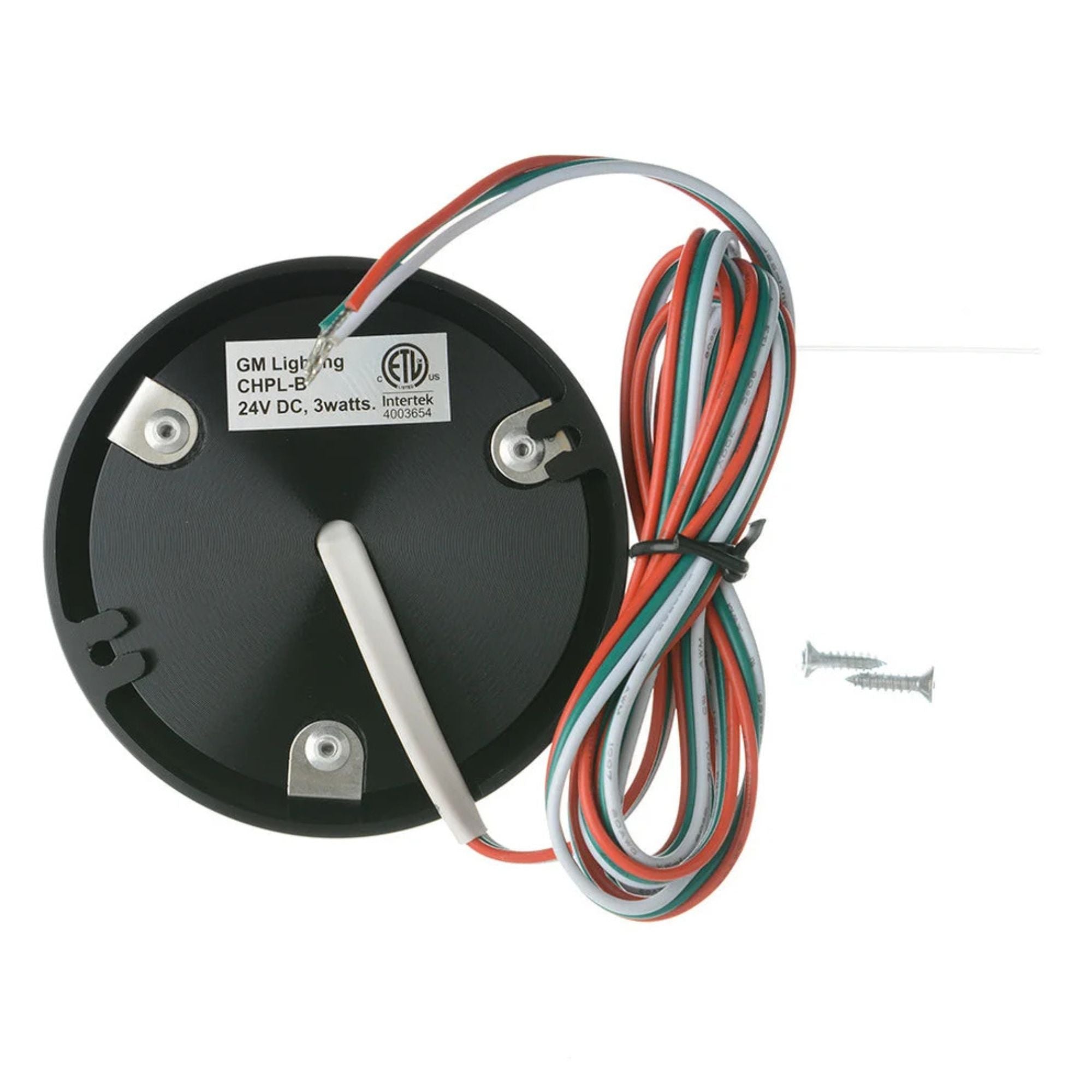 GM Lighting ChromaDim 3.13 in. Puck Light, Black, Tunable White, 227 Lumens, 24V