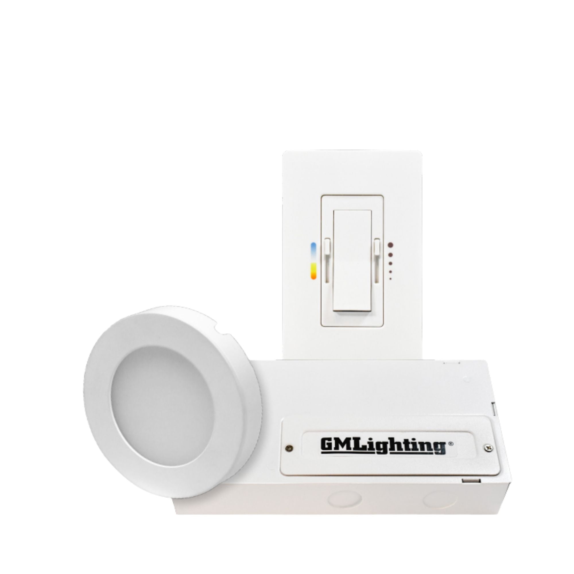 GM Lighting ChromaDim 3.13 in. Puck Light, Black, Tunable White, 227 Lumens, 24V