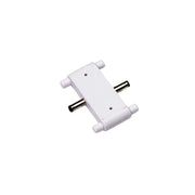 White bar-to-bar light bar connector with two black metal pins