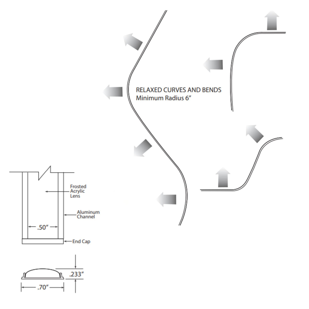 4ft Slim Aluminum Mounting Channel