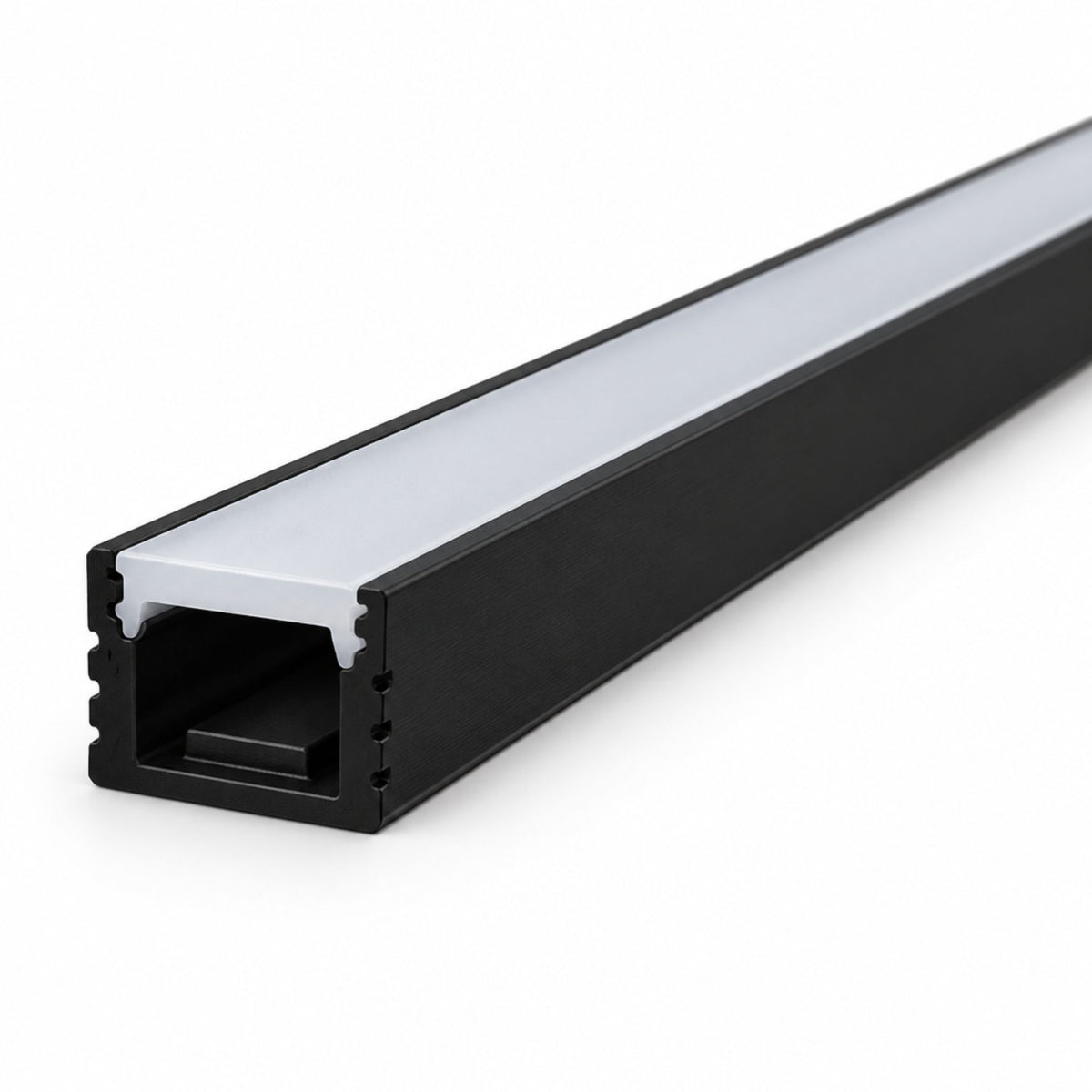 GM Lighting LED-CHL-XD-MD-6-B 6ft Mini-Deep Aluminum LED Tape Channel, Black