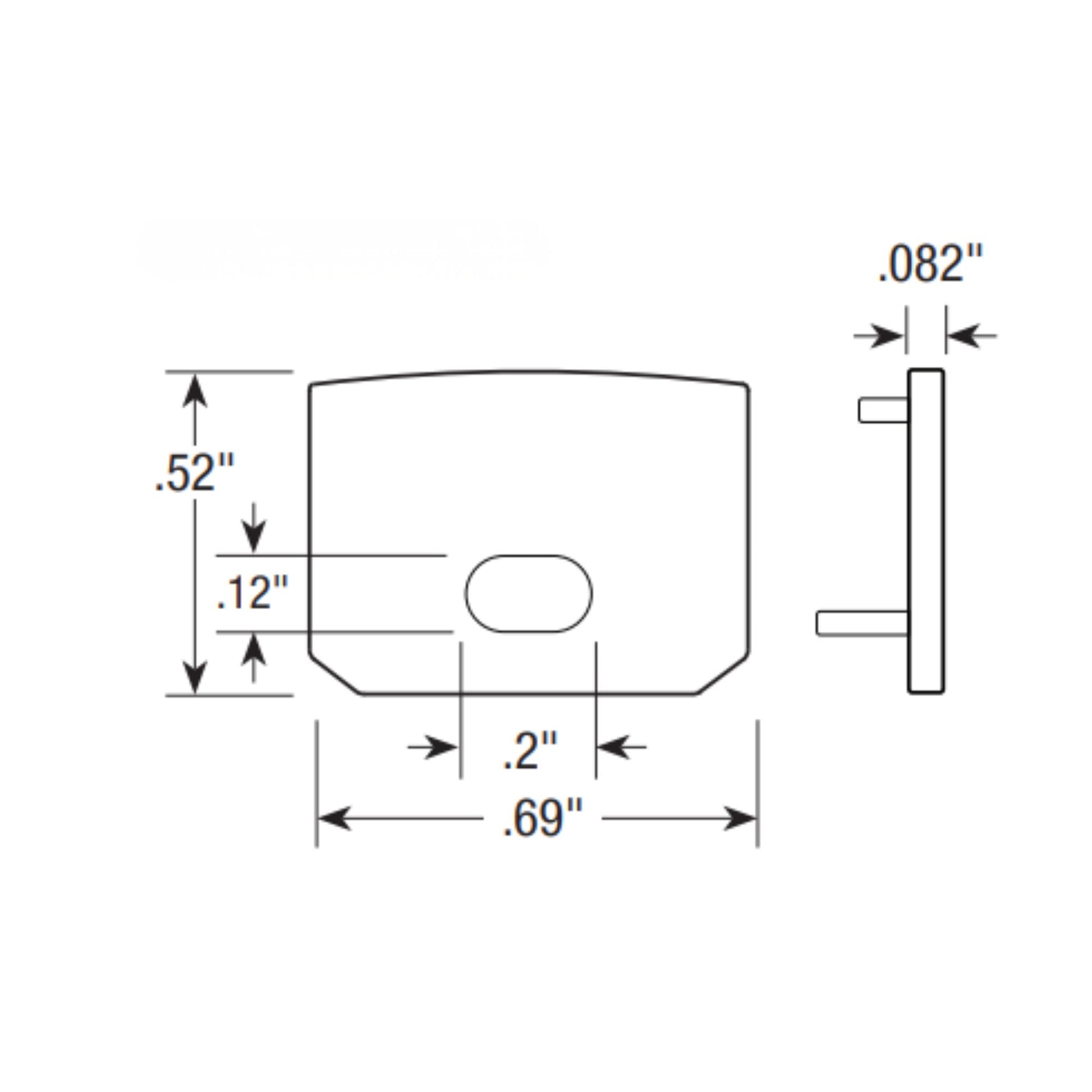 GM Lighting - Two End Caps for LED-CHL2-CA Channels, Light Gray | Bees Lighting