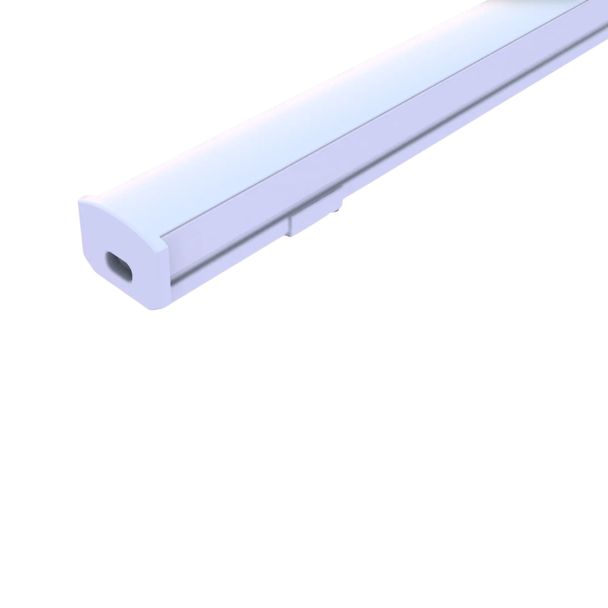 GM Lighting - Two End Caps for LED-CHL2-WH Channels, White | Bees Lighting