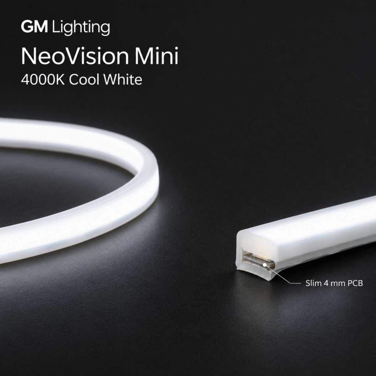 NeoVision Mini, 16 ft 4 in, Neon Tape Light, IP65, 4000K, 59 Lumens/ft, 24V