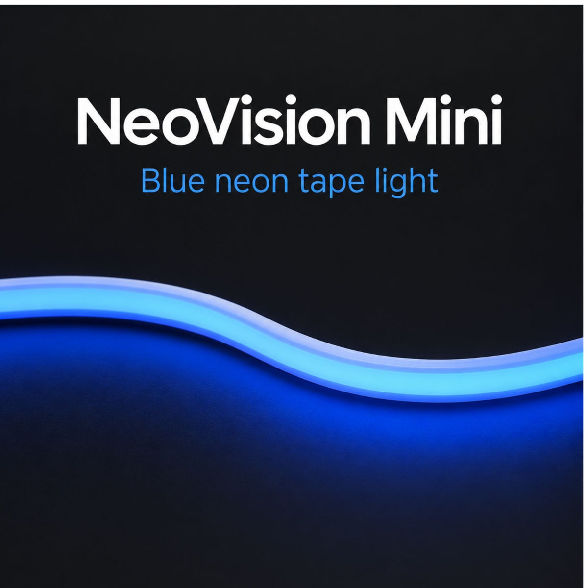 NeoVision Mini, 16 ft 4 in., Neon Tape Light, IP65, Blue, 13 Lumens per Foot, 24V
