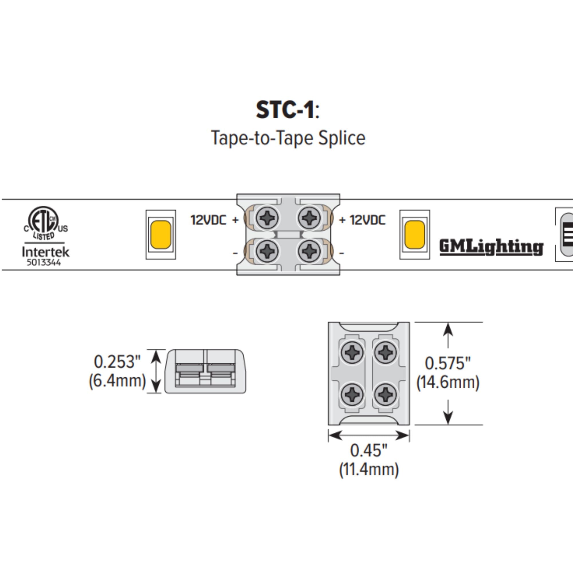 Sure-Tite Tape to Tape Connector for LTR-E Tape Light Series