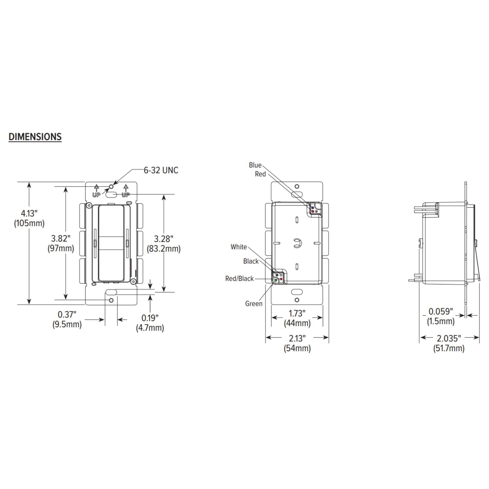 GM Lighting SwitchLD Gen 2 96W 24VDC LED Driver Integrated CCT Dimming Almond