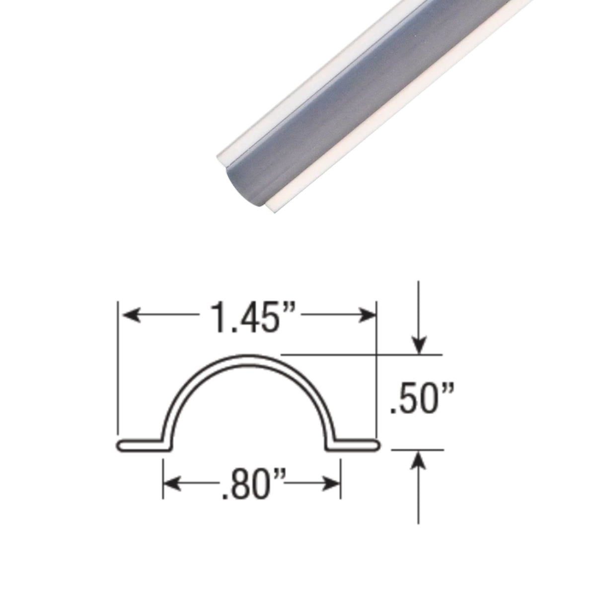 GM Lighting TOL4-FR 4ft Frosted Tape Light Lens
