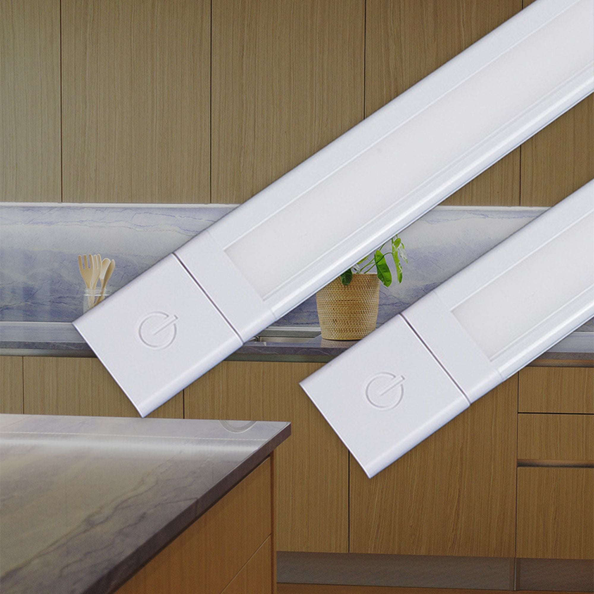 SlimEdge 32 Inch LED Under Cabinet Light, 2700K, 24VDC, 750 Lumens, Bronze - Bees Lighting