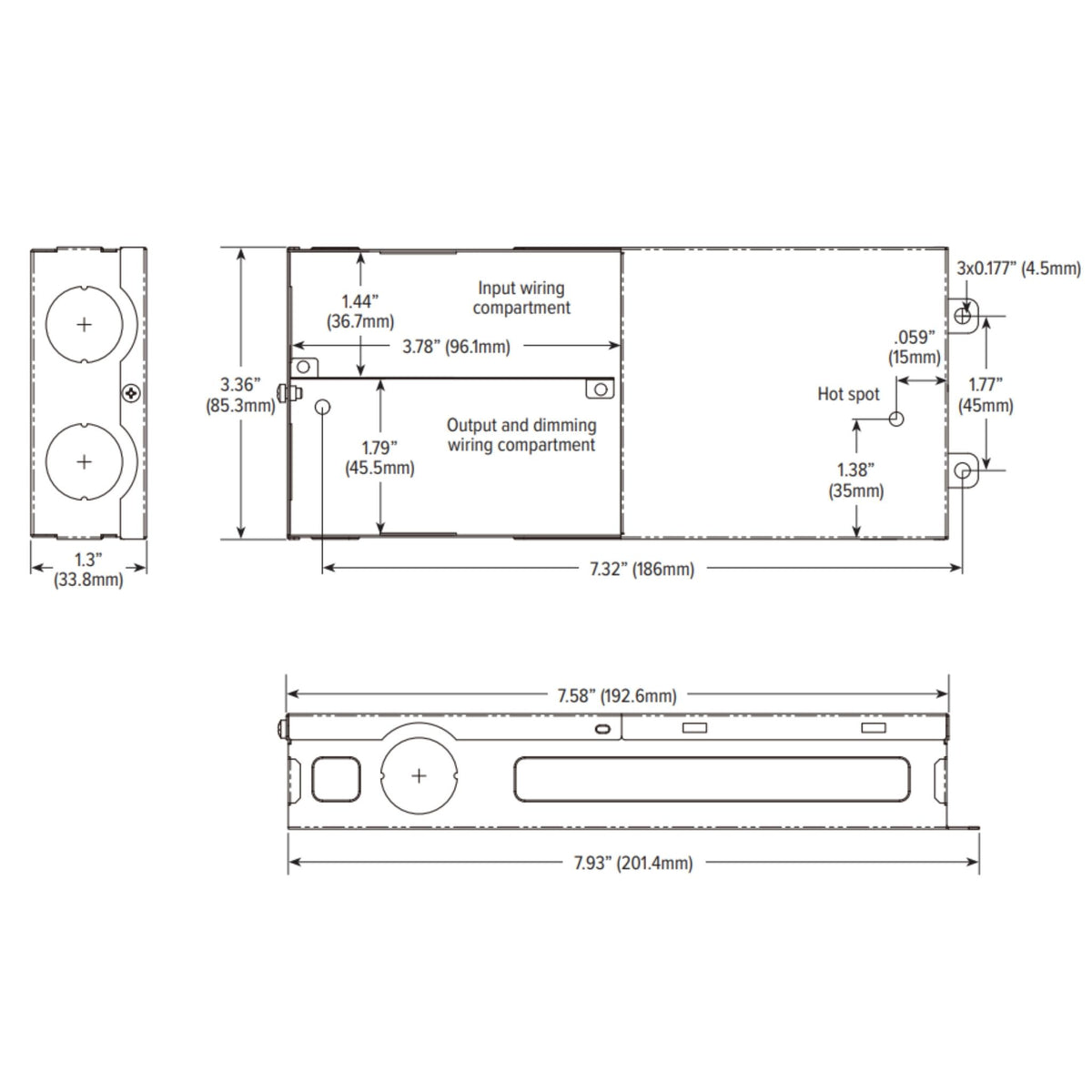 GM Lighting LineDRIVE 20W 12VDC LED Driver Universal Dimming