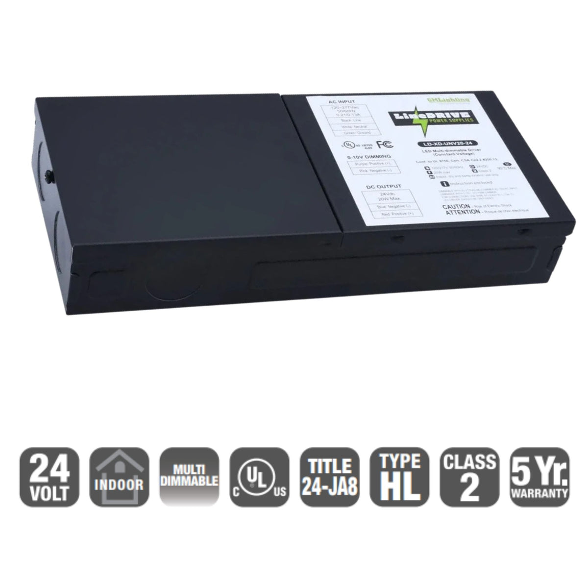 GM Lighting LineDRIVE 20W 24VDC LED Driver Universal Dimming