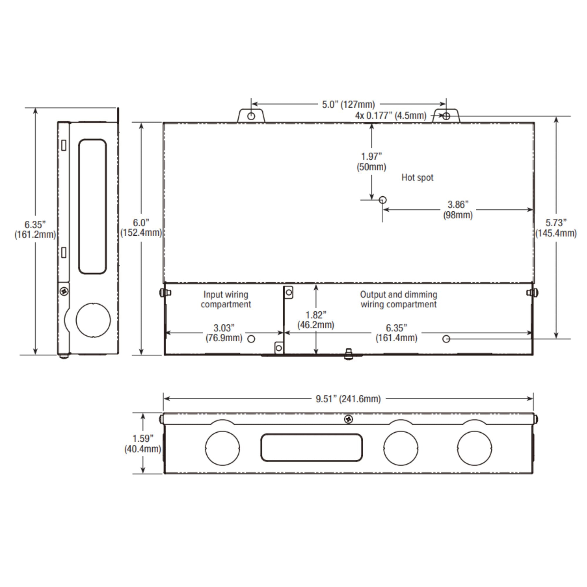 LineDRIVE XD 2-Channel 192W, 24VDC Electronic LED Multi-Dimmable Driver, 120-277V