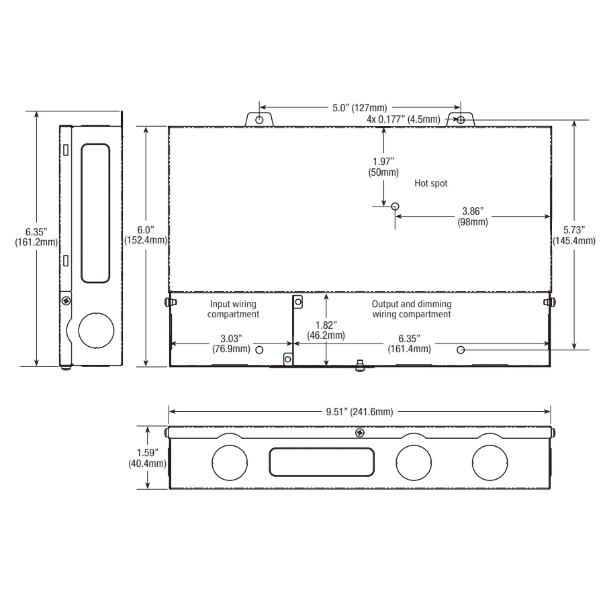 LineDRIVE XD 3-Channel 288W, 24VDC Electronic LED Multi-Dimmable Driver, 120-277V