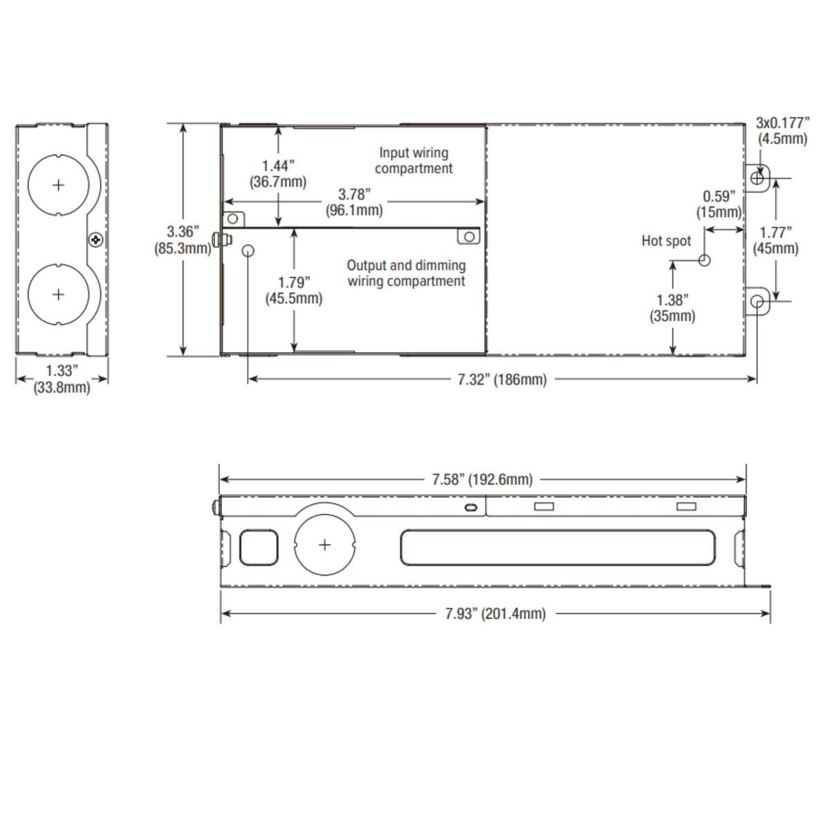 GM Lighting LineDRIVE 40W 24VDC LED Driver Universal Dimming