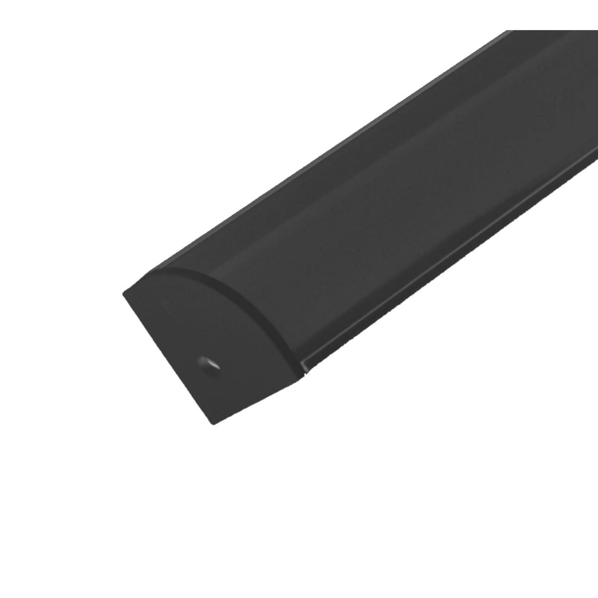 4ft Mini Format Angled 45° Aluminum Mounting Channel, Black - Bees Lighting