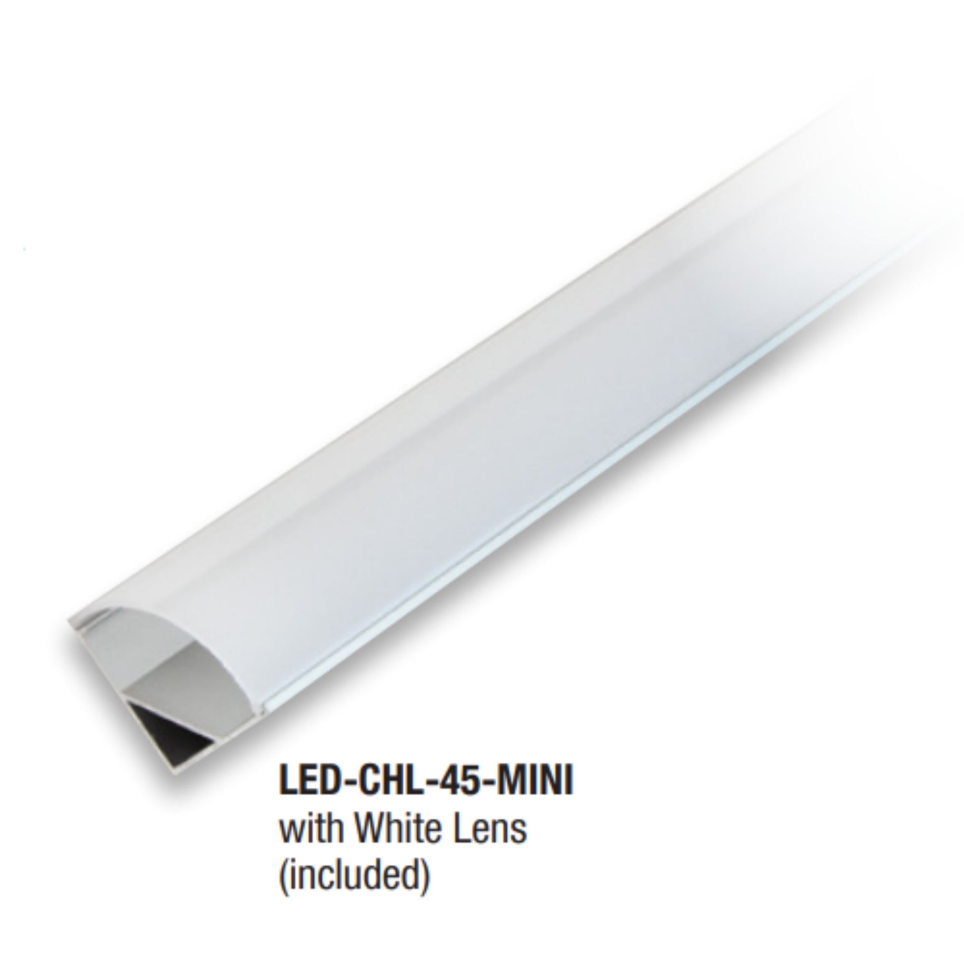 4ft Mini Format Angled 45° Aluminum Mounting Channel - Bees Lighting