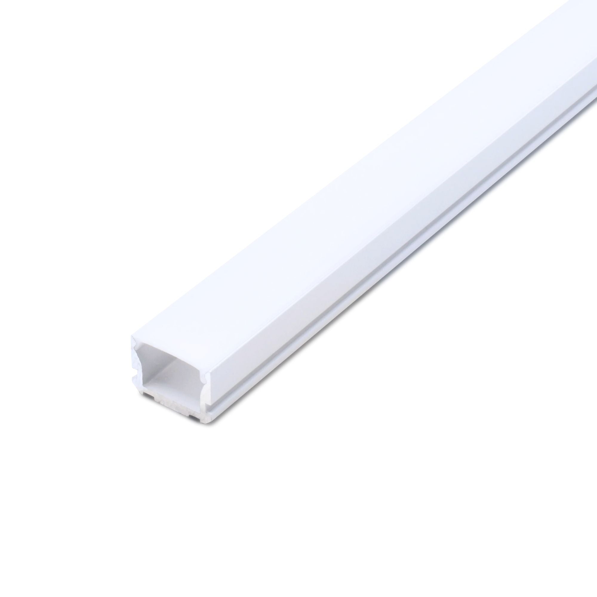 4ft Standard Aluminum LED Mounting Channel, White Finish