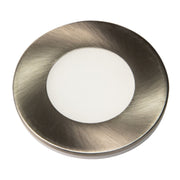 Surface/Recess Mount LED Slim Puck, 165 Lumens, 2700K, 24VDC, Brushed Nickel