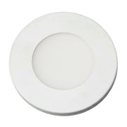 Surface/Recess Mount LED Slim Puck, 165 Lumens, 2700K, 24VDC, White