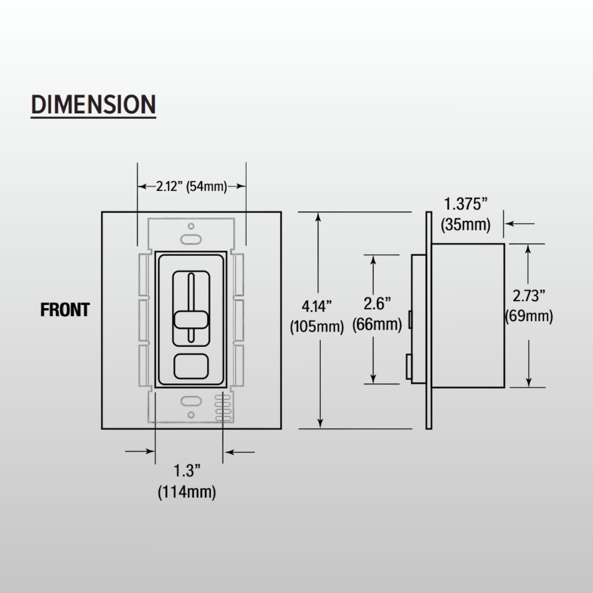 SwitchLD LED Wall Dimmer & Driver, 100W, 24VDC