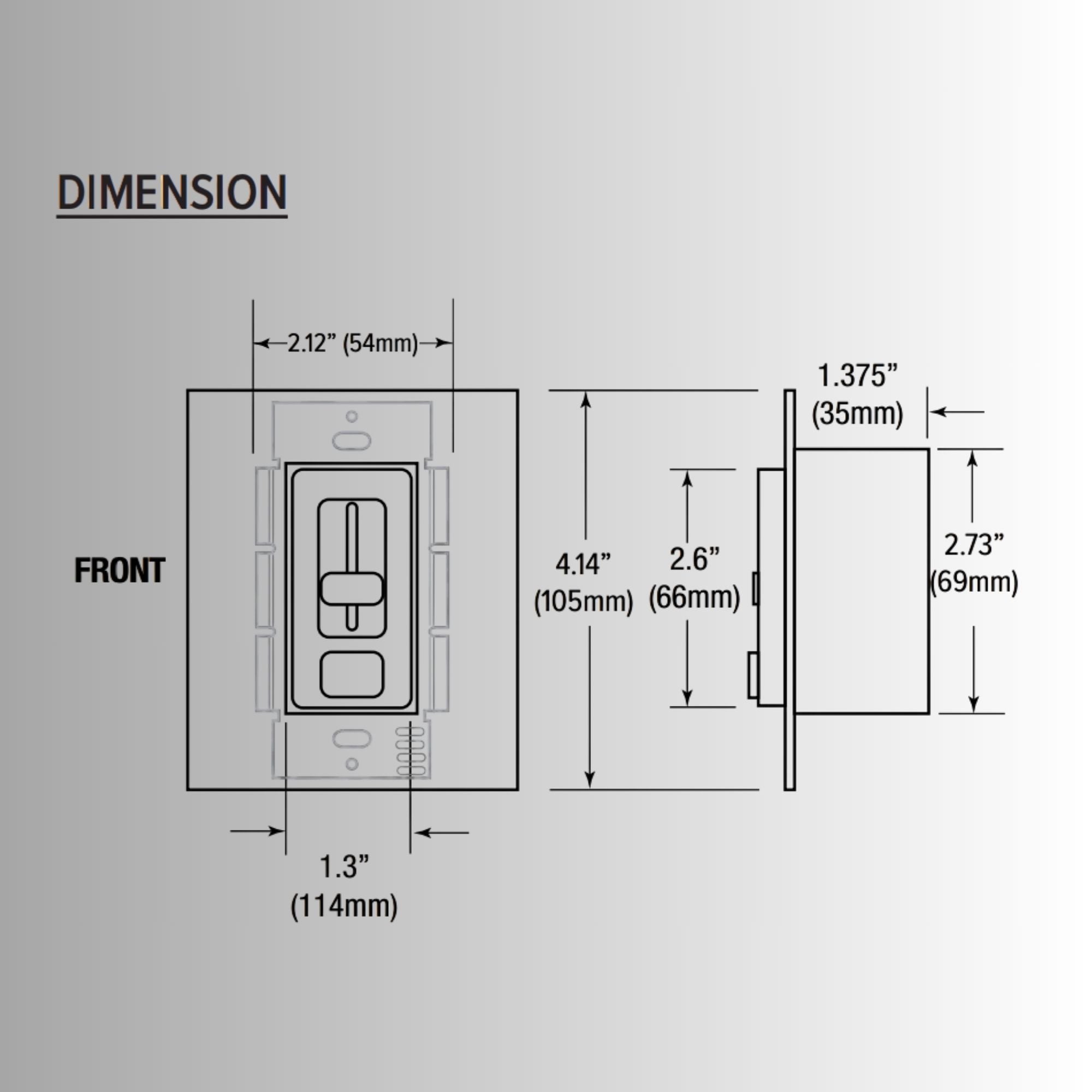 SwitchLD 60W, 12VDC LED Wall Dimmer and Driver