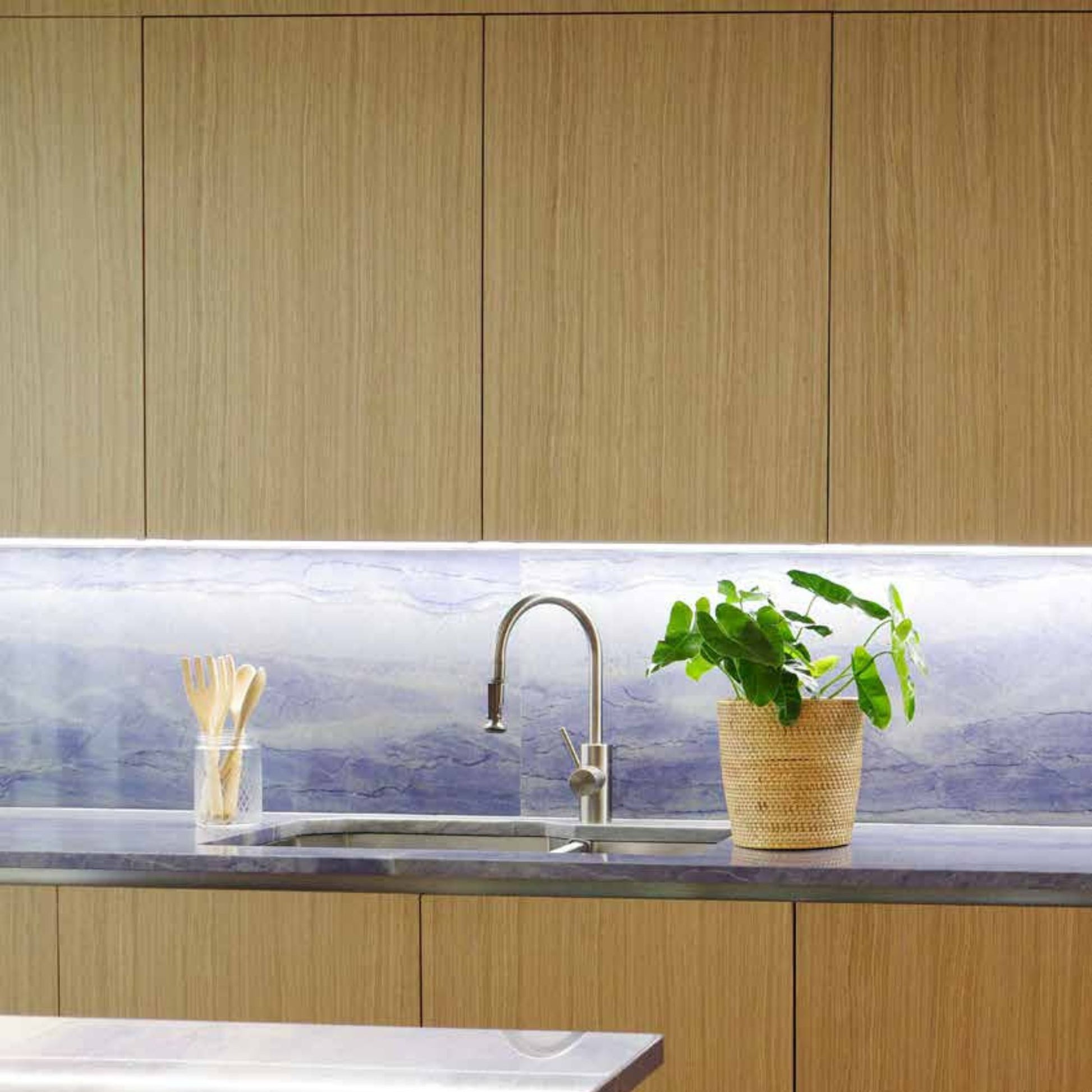 TunableTask 32-Inch Adjustable Kelvin LED Under Cabinet Light Bar, 120V, White - Bees Lighting