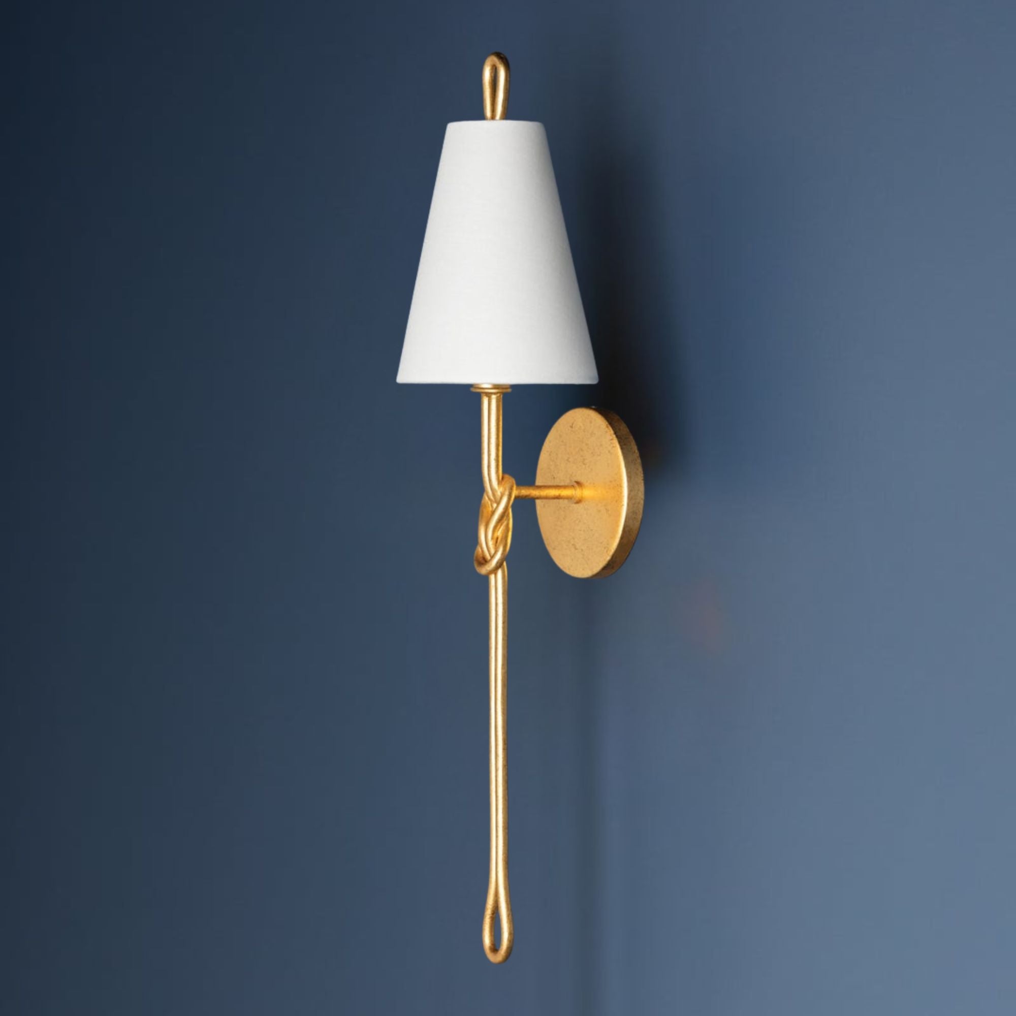 Alburgh 25" Wall Sconce, Vintage Gold Leaf Finish