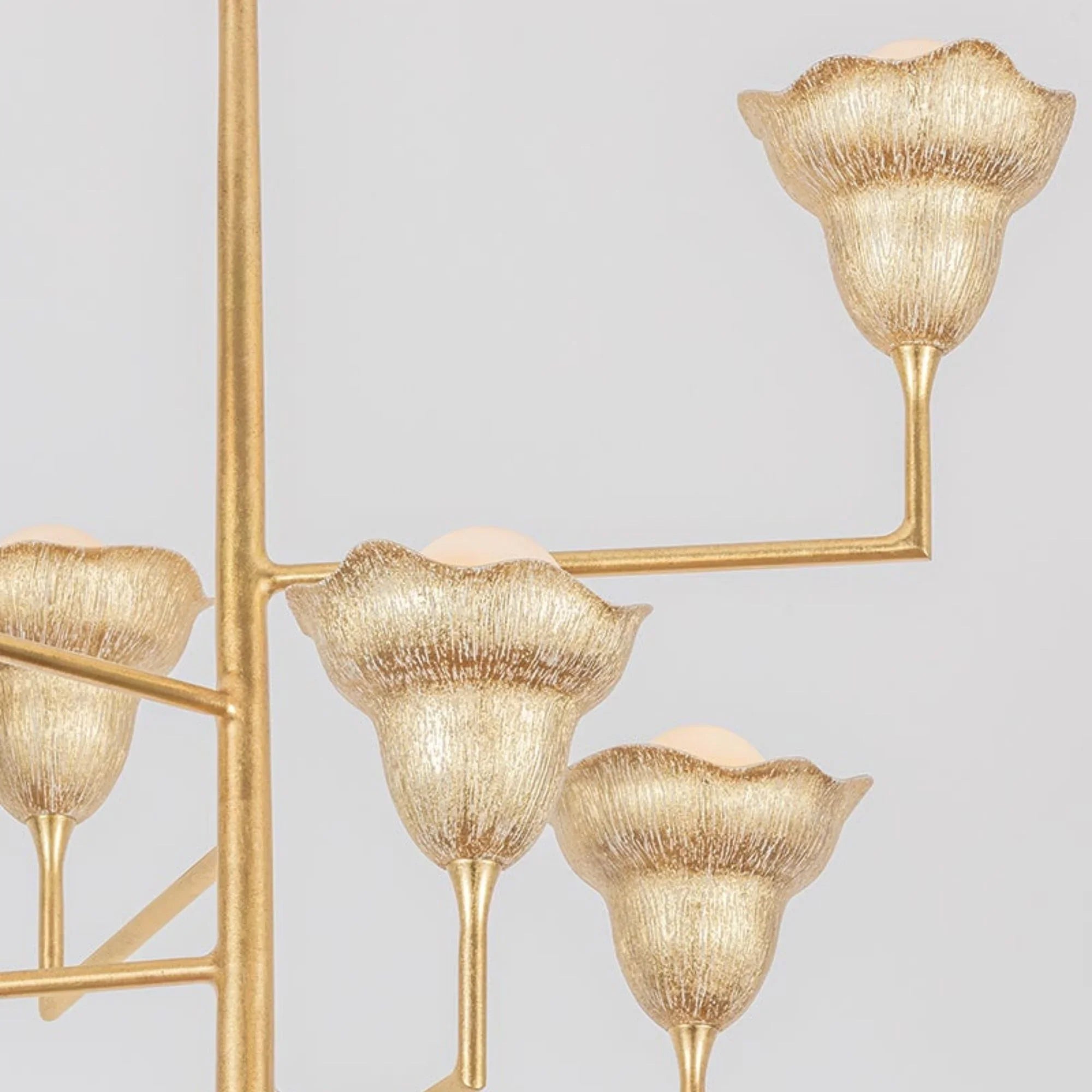 Hudson Valley 1286-VGL/GLI Alora Chandelier | Gold Leaf & Ivory
