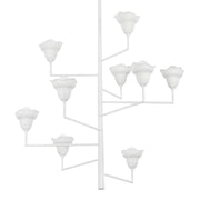 Alora 45" 9-Light Chandelier, White Plaster Finish