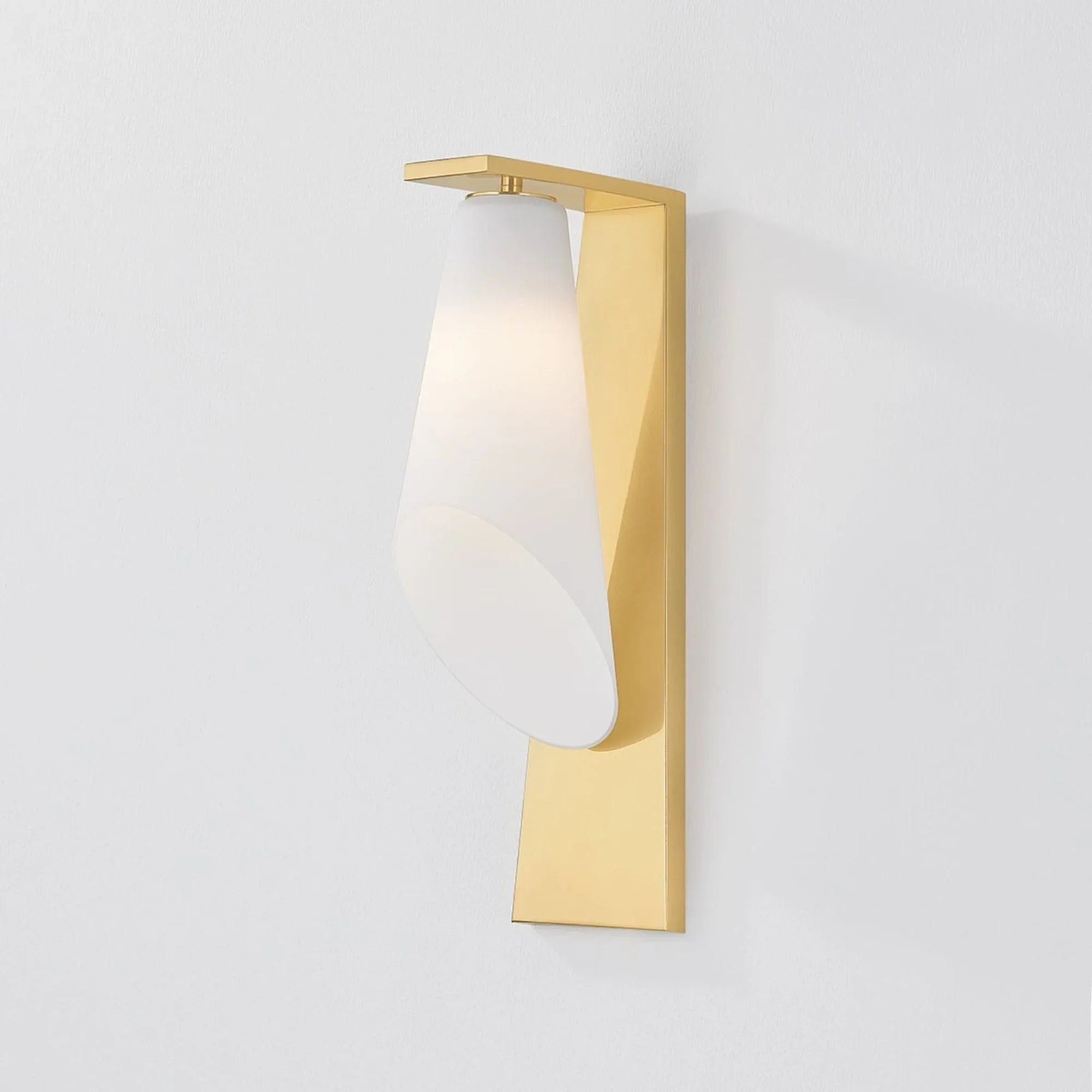 Andros 16" Wall Sconce, Aged Brass Finish