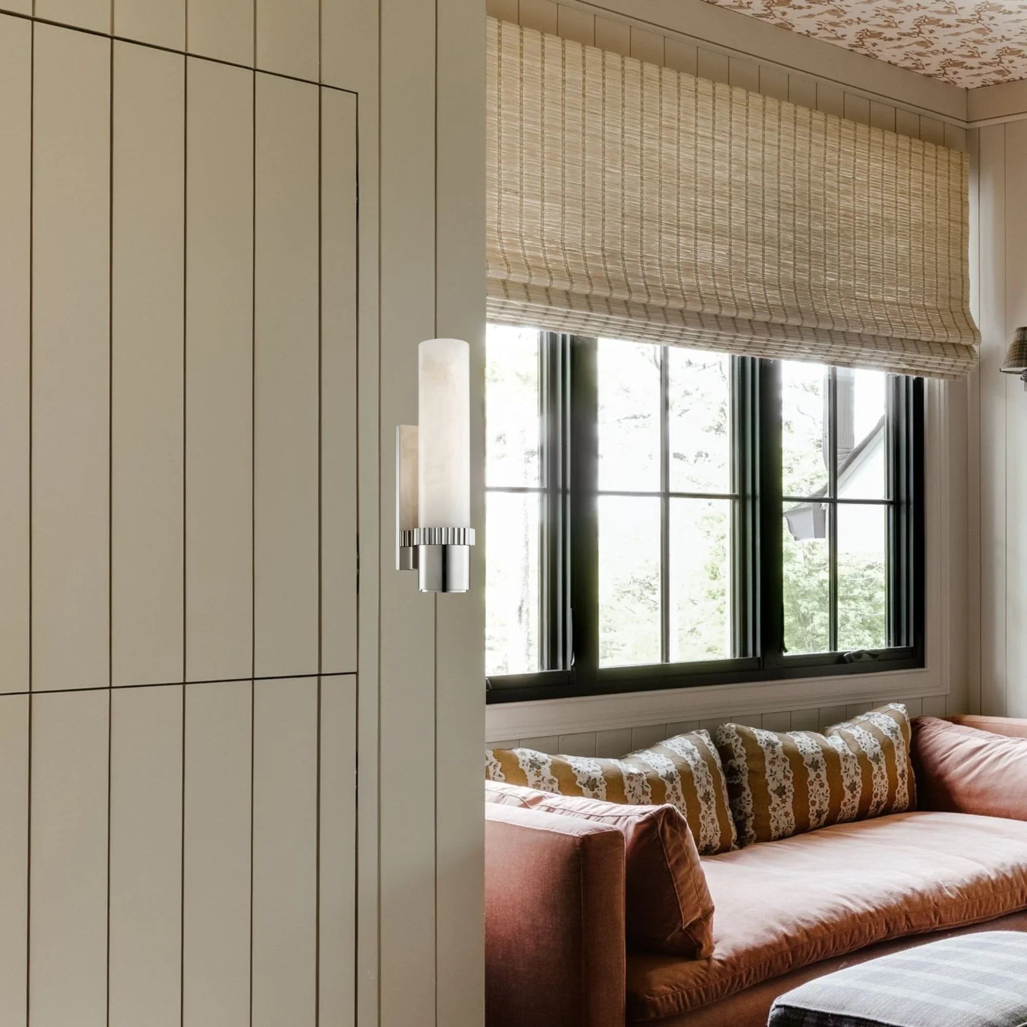 Argon 15" Wall Sconce, Polished Nickel Finish