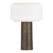 Hudson Valley Ashburton 31.5 in. Table Lamp, Bronze with White Linen Shade