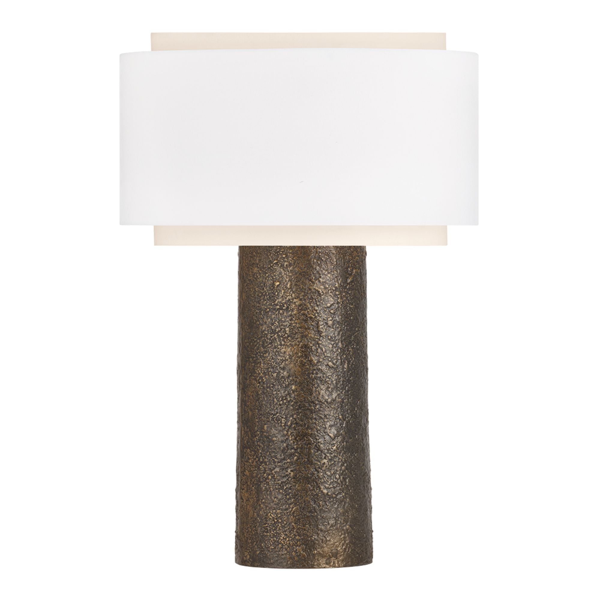 Hudson Valley Ashburton 31.5 in. Table Lamp, Bronze with White Linen Shade