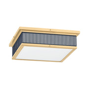 Ashdown 14" Square, LED Flush Mount, Aged Brass/Distressed Bronze Finish