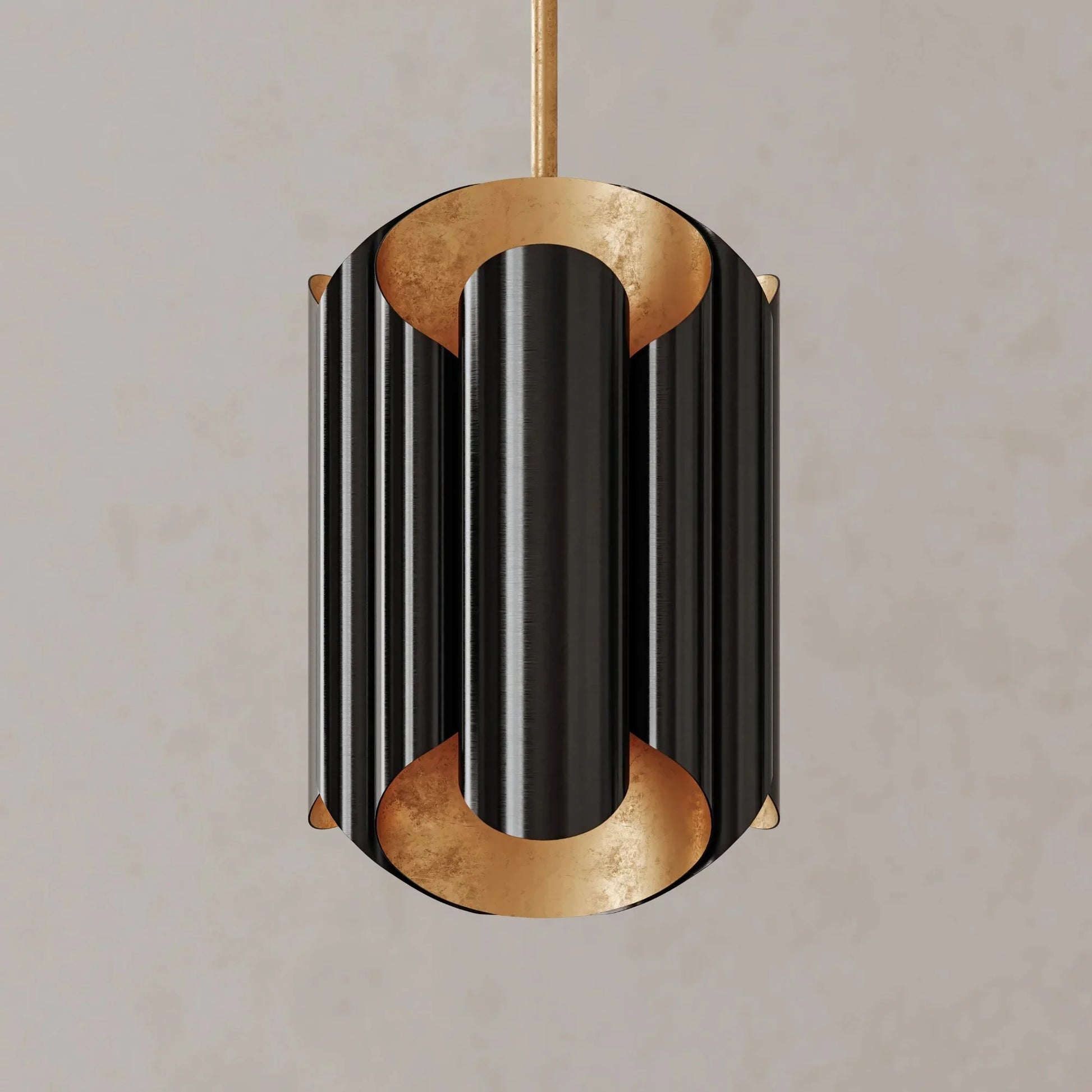 Hudson Valley Lighting - Banks 17" 6-Light Pendant, Gold Leaf/Black Finish | Bees Lighting