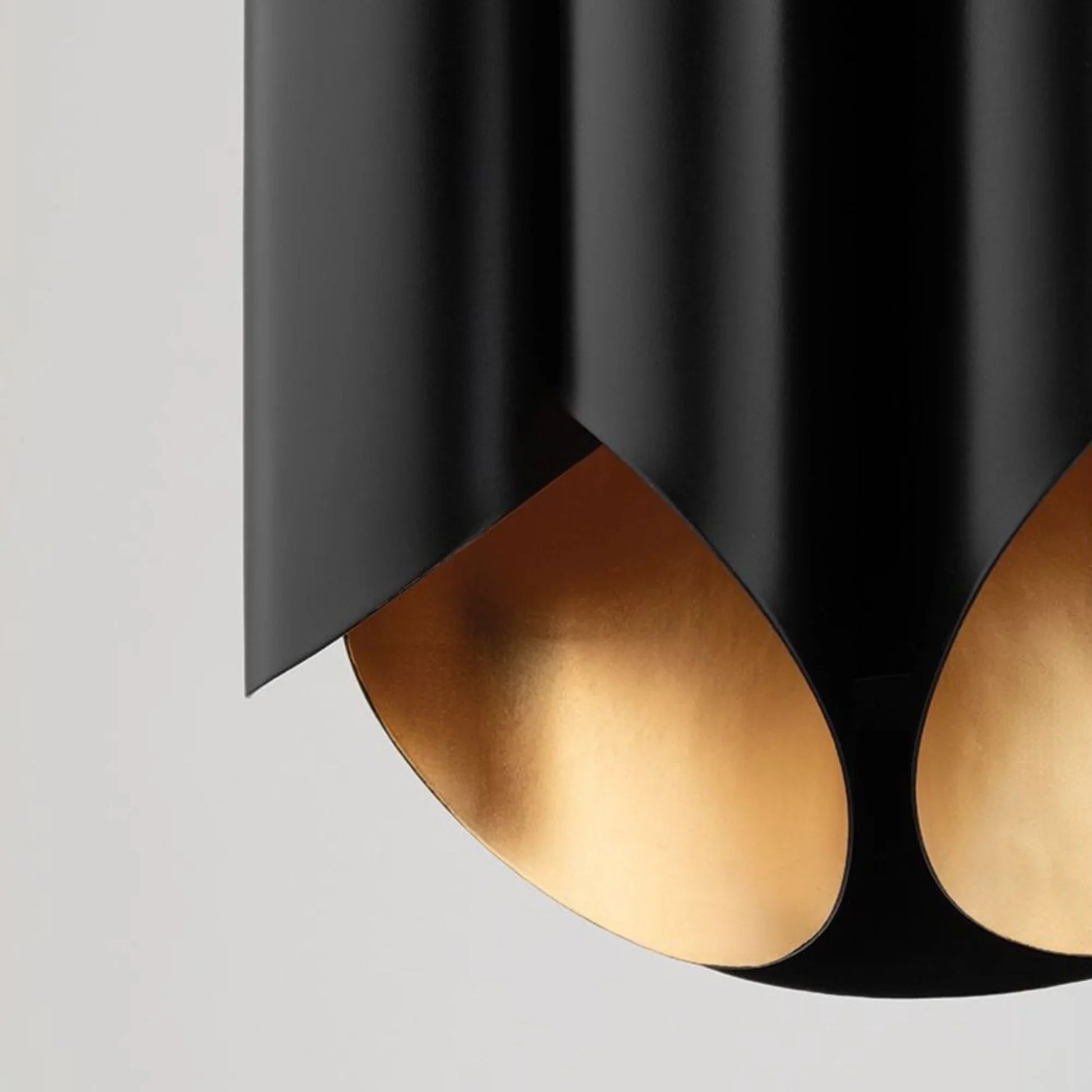 Hudson Valley Lighting - Banks 17" 6-Light Pendant, Gold Leaf/Black Finish | Bees Lighting